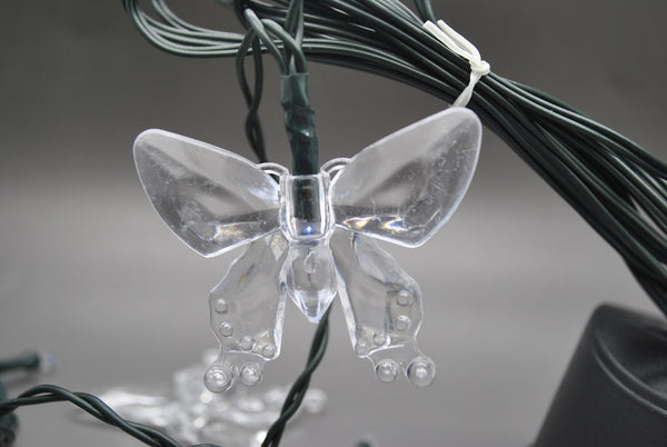 Battery Powered Blue Butterfly 20/40LEDs Fairy Lights