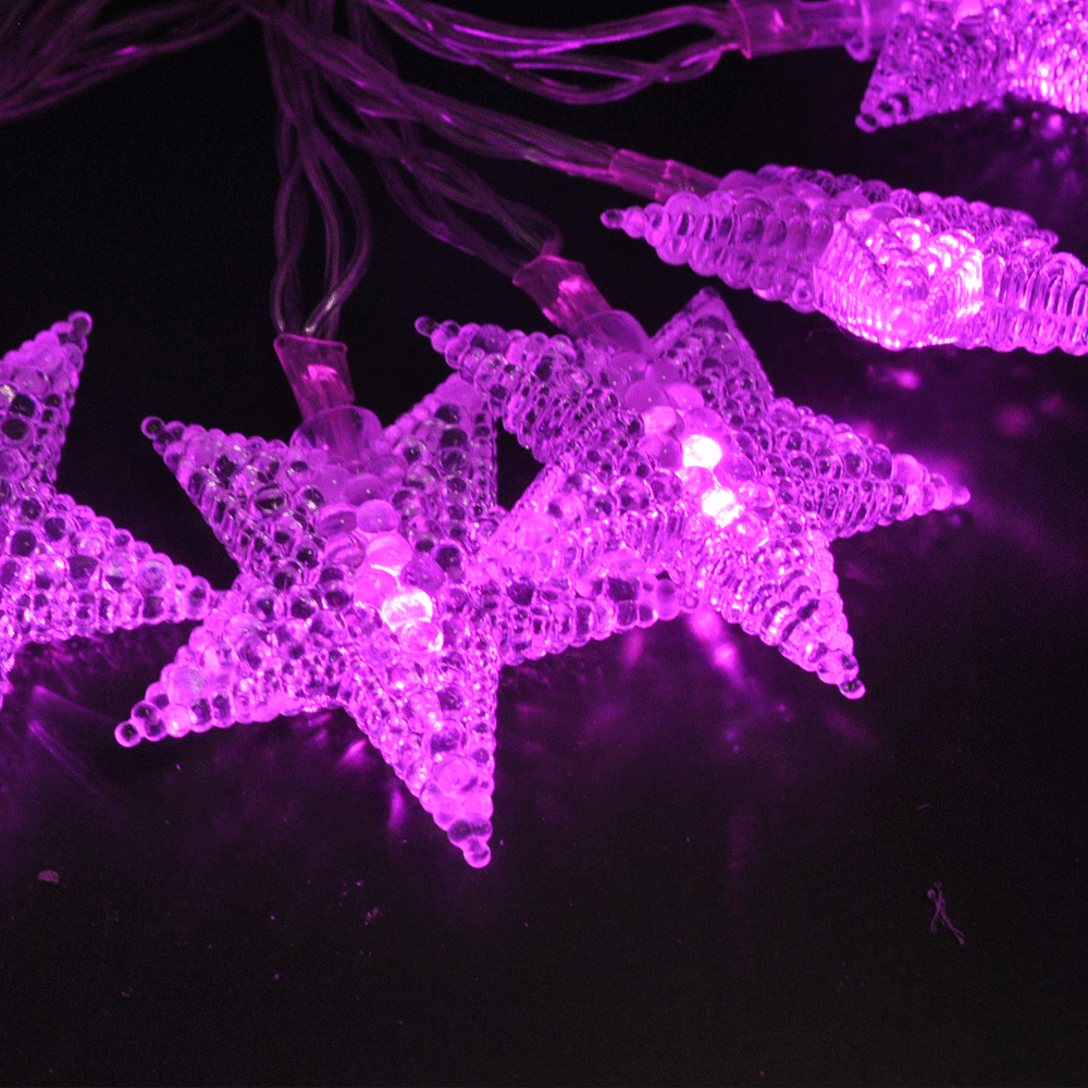 Pink and purple fairy lights deals