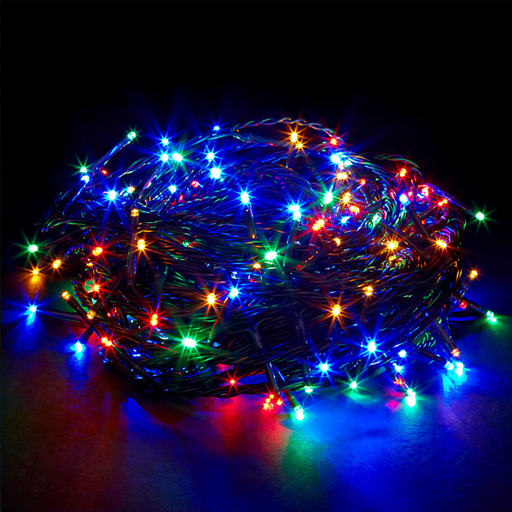 Battery Powered 100/200LED Multi-Coloured Outdoor Timer Fairy Lights