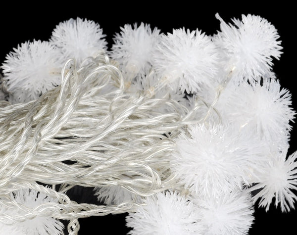 USB Powered 20LEDs 2M Cool White Snowball Shape Indoor LED Fairy Lights