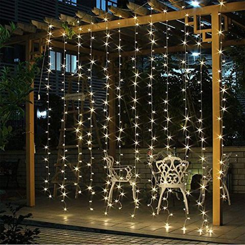 Curtain fairy discount lights outdoor