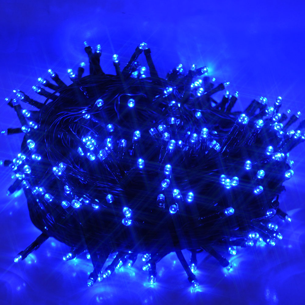 Waterproof Outdoor 100-1000LED Blue Christmas String Fairy Lights