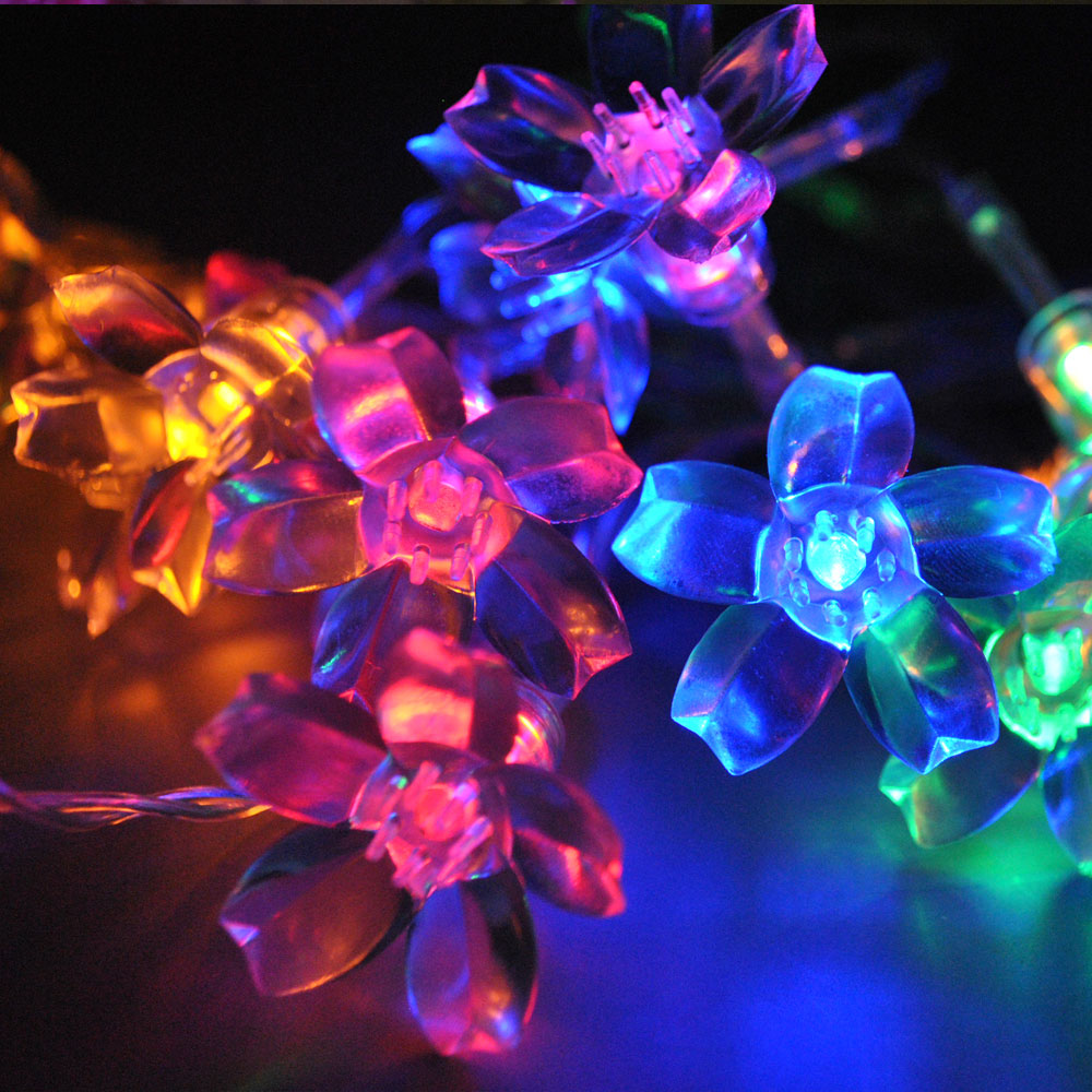 20LED 2 metres USB Powered Multi Colour LED Cherry Blossom Fairy Lights