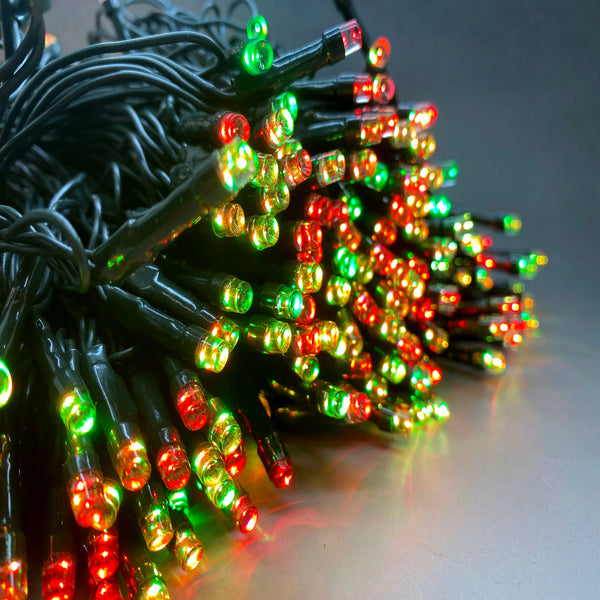 Waterproof 10M 100-300 LED Colour Changing LED Mains Powered Christmas String Fairy Lights
