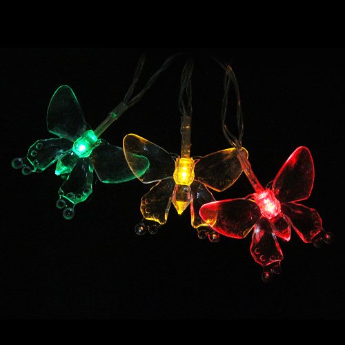 20LED 2M Butterfly Indoor USB Powered Multi Colour LED Fairy Lights