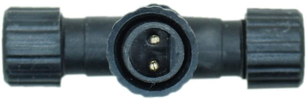 Waterproof 4-Way Splitter Connector for Fairy Lights. Two Pins Works with Most Fairy Projectors, String, Net, and Icicle Lights