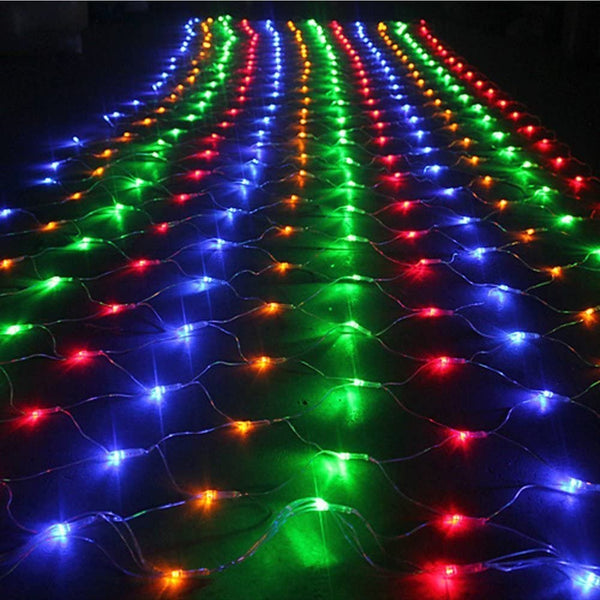 Indoor Outdoor 120/320LEDs Multi Colour Net Fairy Lights