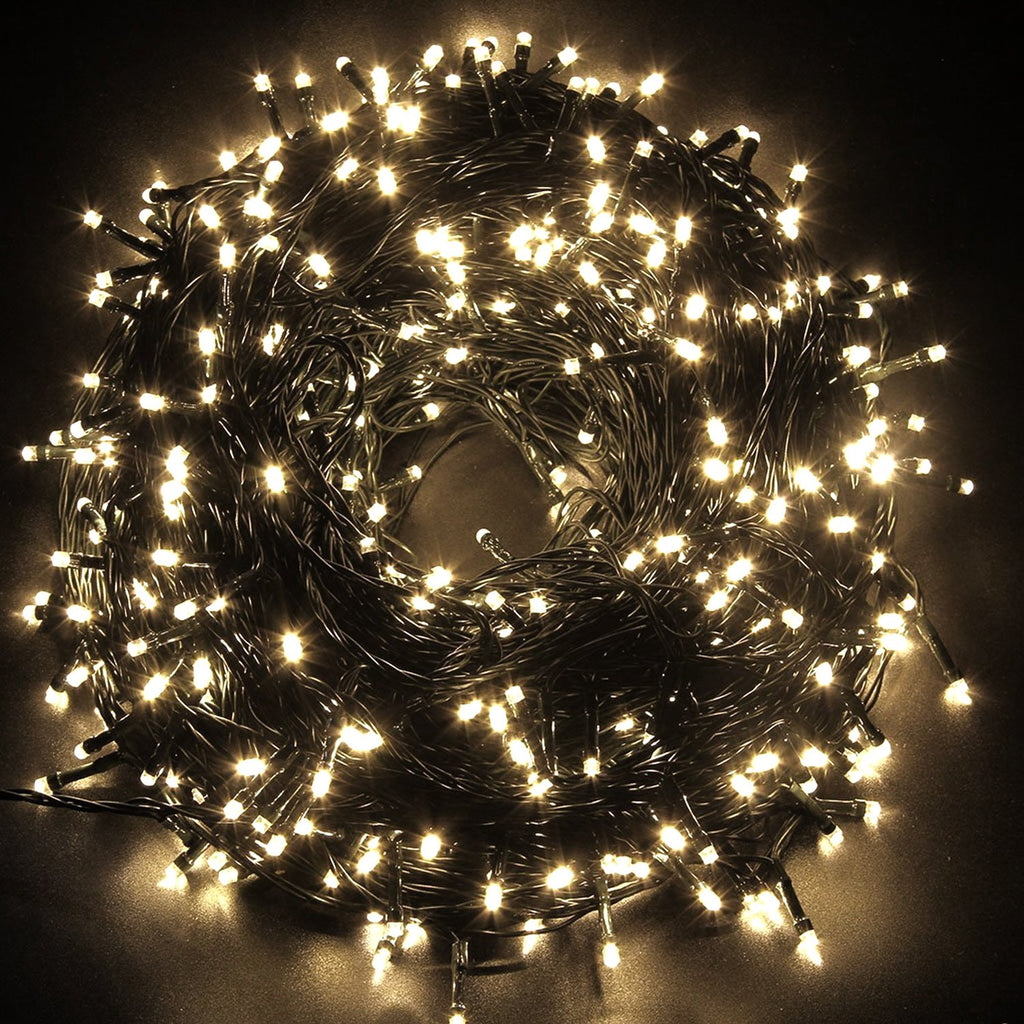 Waterproof Outdoor 100-1000LED Warm White Christmas String Fairy Lights