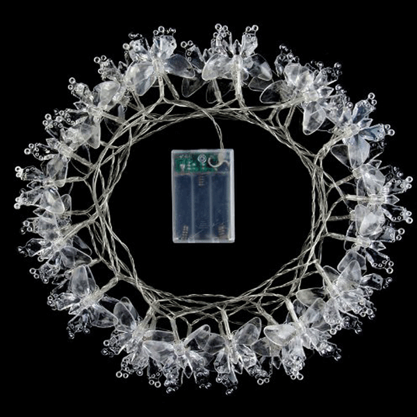 Battery Powered Green Butterfly 20/40LEDs Fairy Lights