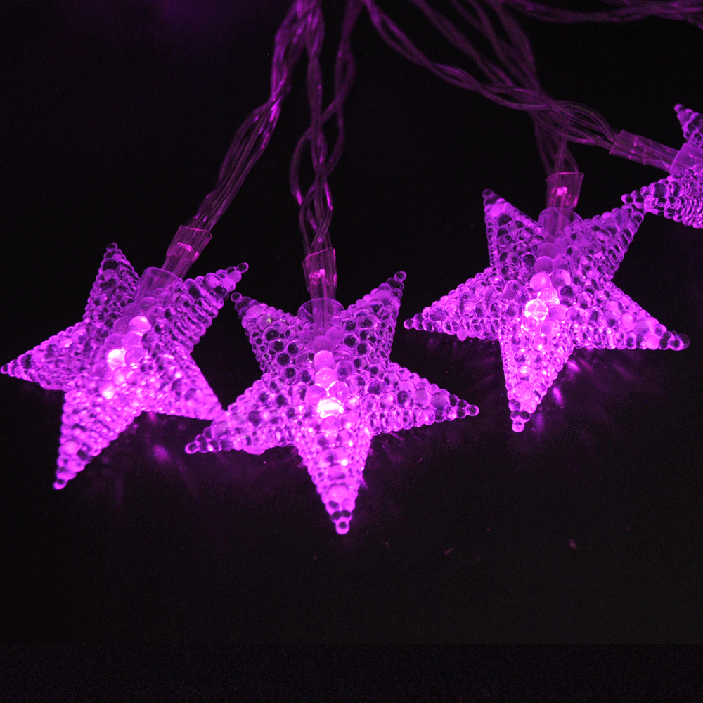 Pink star fairy online lights