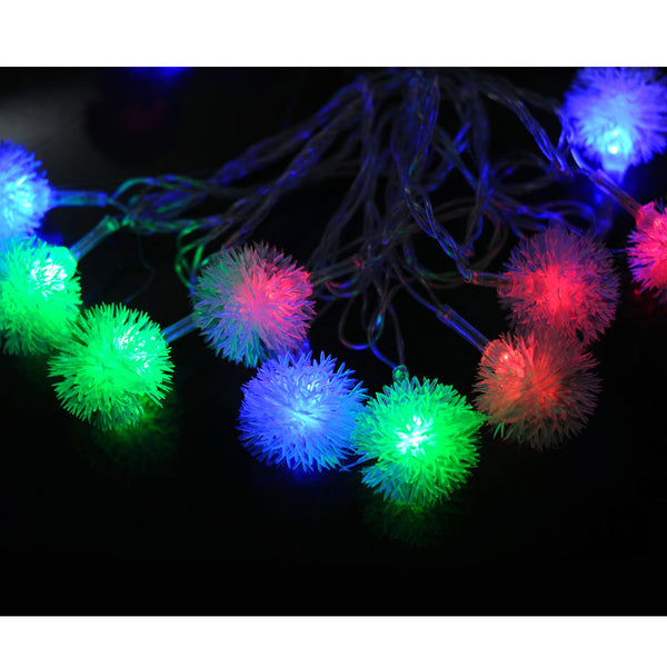 Battery Powered Multi Colour Snowball 20/40 LED Static on Fairy Lights