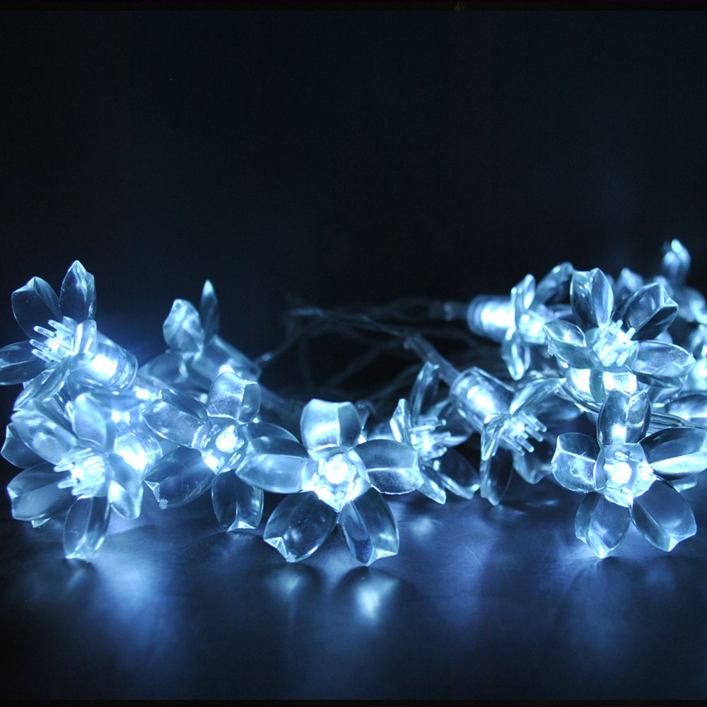 Battery Operated Cool White Cherry Blossom 20/40LEDs Fairy Lights
