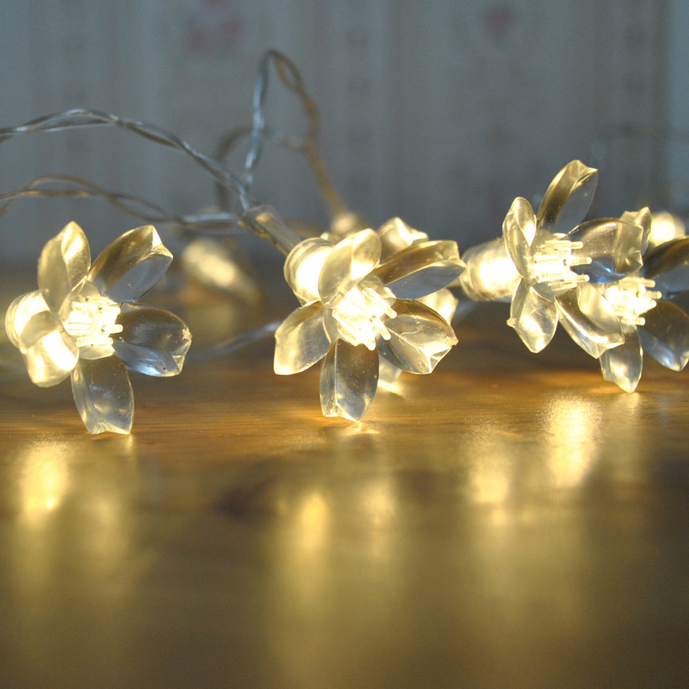 Battery Operated Warm White Cherry Blossom 20/40LEDs Fairy Lights