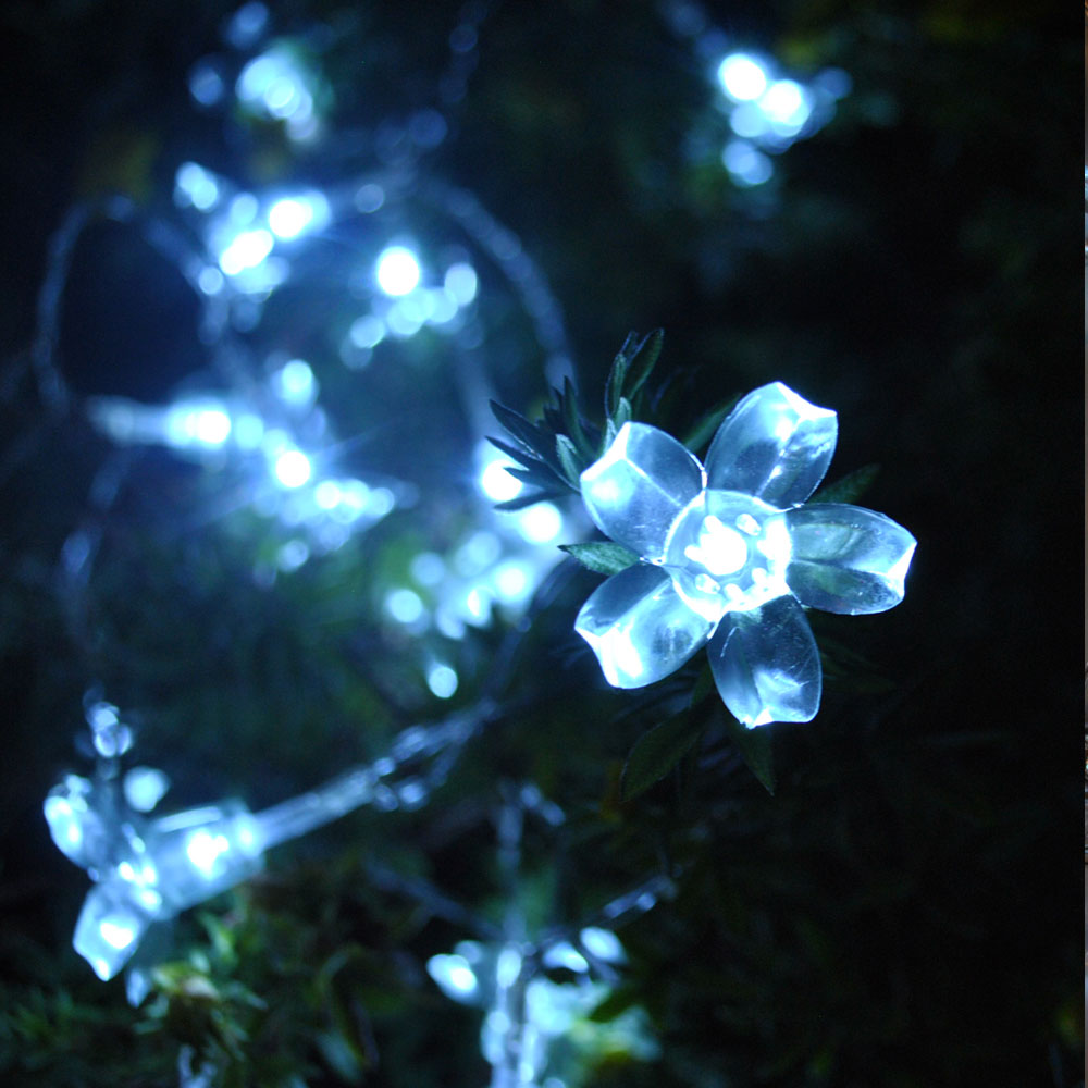 Waterproof Cherry Blossom Summer Flower 10M 100 LED Cool White Colour Fairy Lights