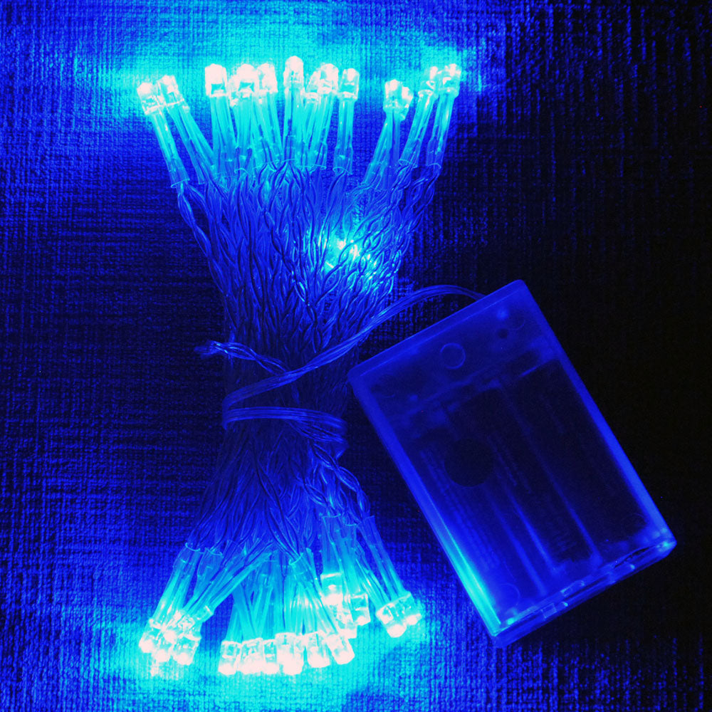 Battery Powered  20LED/40LED Static ON Modes Blue Fairy Lights