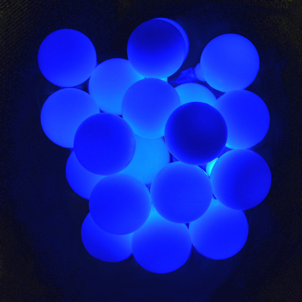 Battery Powered Blue Berry Ball LED Fairy Lights Static/Flash