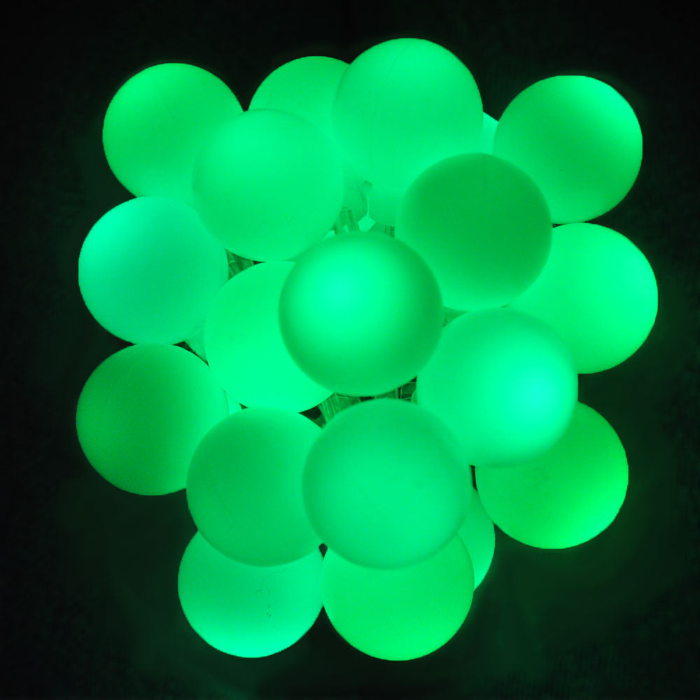 Battery Powered Green Berry Ball LED Fairy Lights Static/Flash