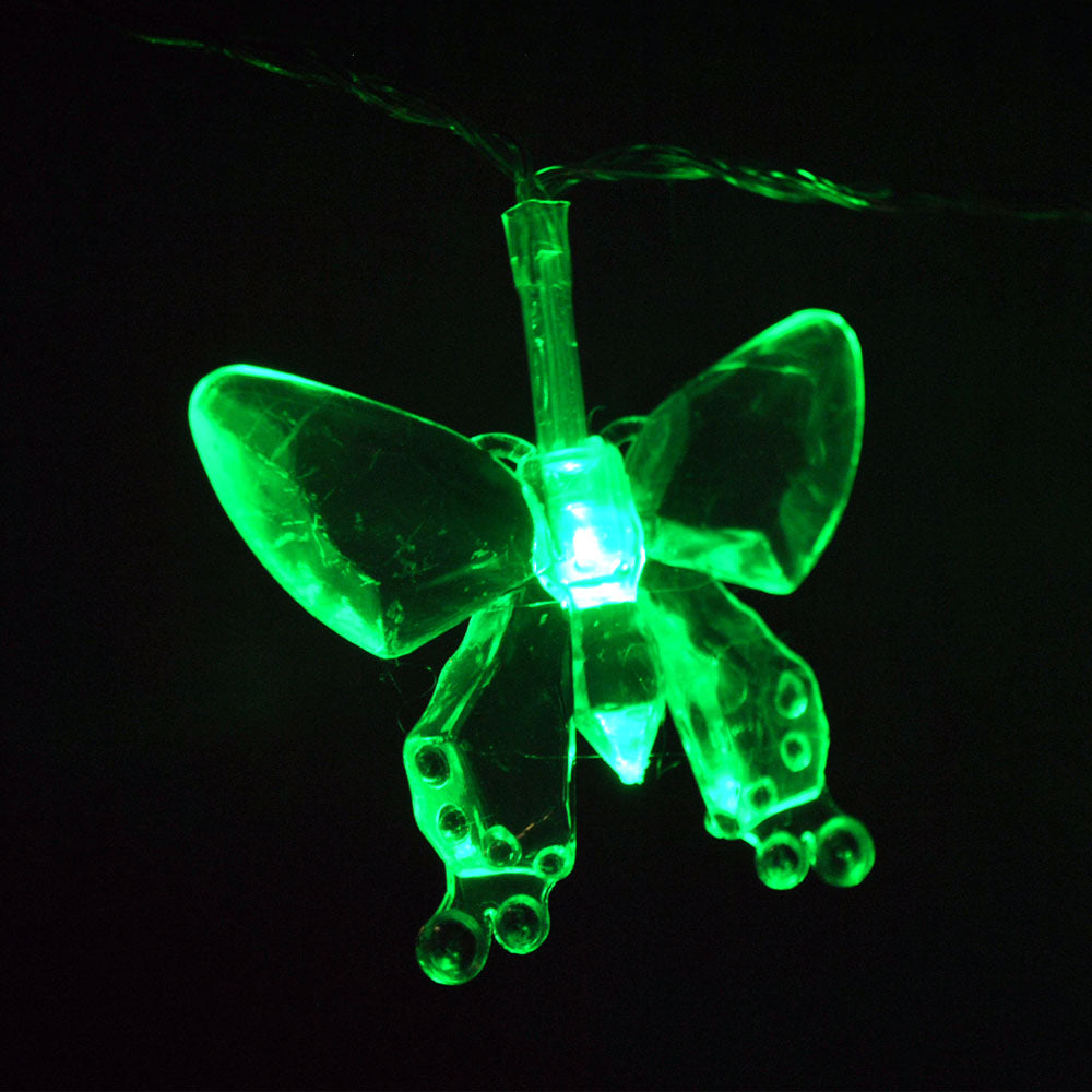 Battery Powered Green Butterfly 20/40LEDs Fairy Lights