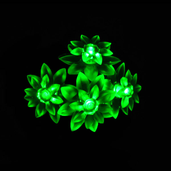 Battery Powered Green Double Layer Lotus Fairy Lights-20/40 lights