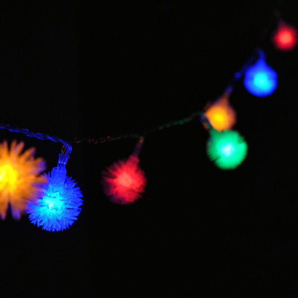 USB Powered 20LEDs 2M Multi Colour Snowball Shape Indoor LED Fairy Lights