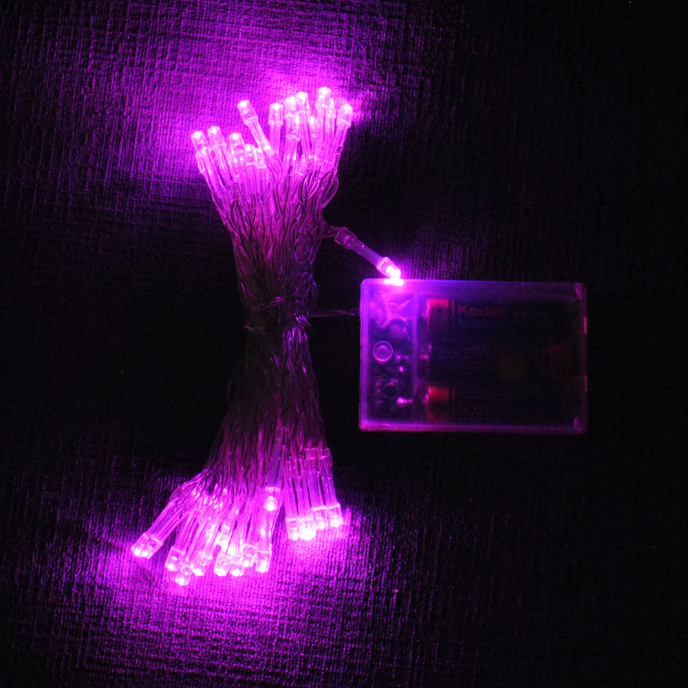 Battery Powered 20LED/40LED Static ON  Pink Fairy Lights