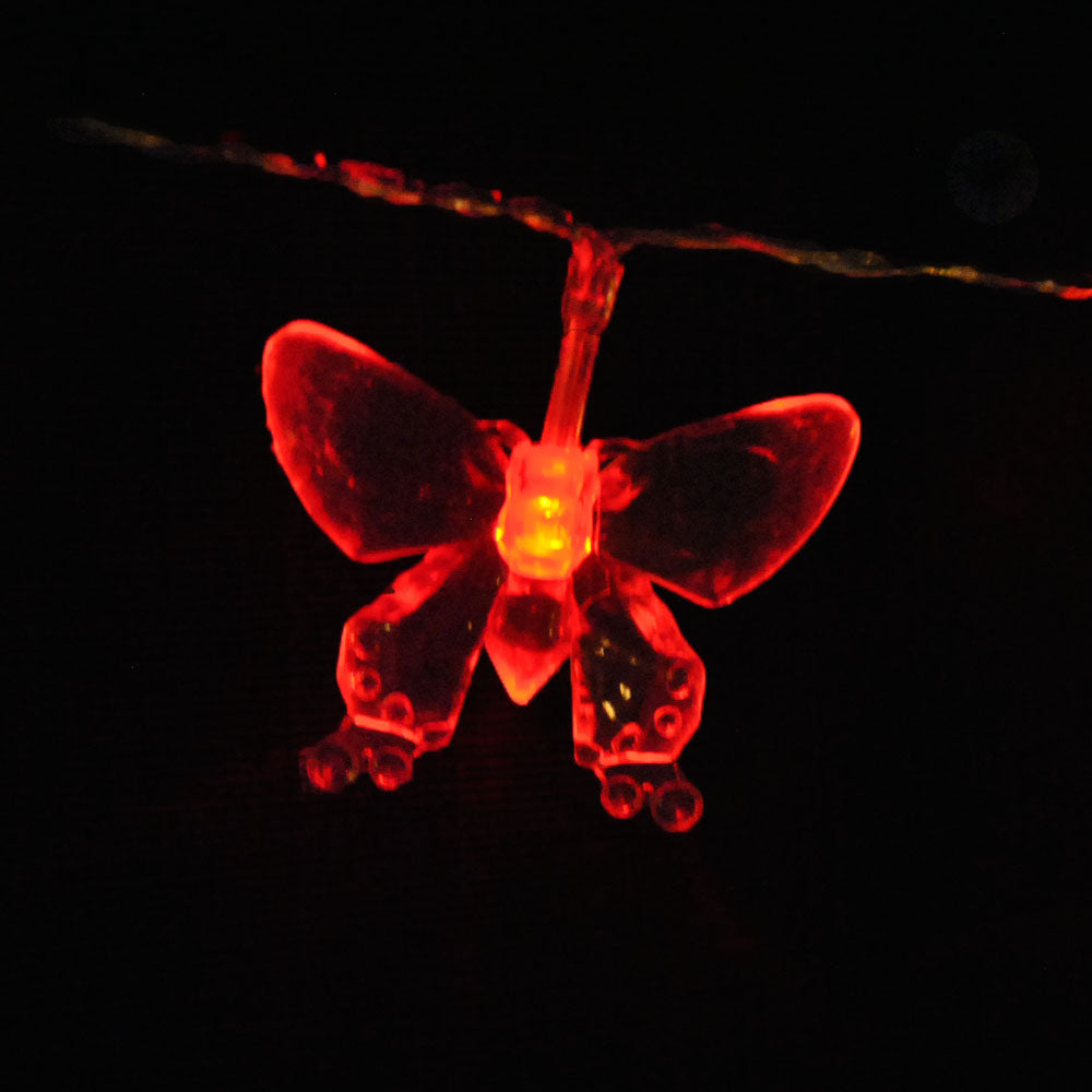 Battery Powered Red Butterfly 20/40LEDs Fairy Lights