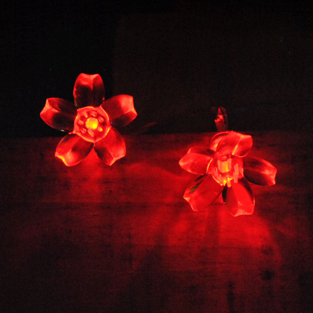 Battery Operated Red Cherry Blossom 20/40LEDs Fairy Lights