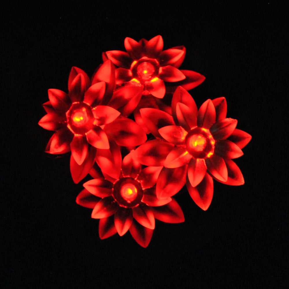 USB Powered 20LED 2M Double Layer Lotus Indoor Red LED Fairy Lights