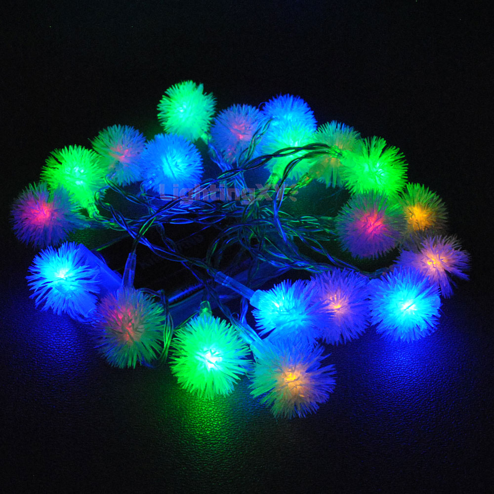 USB Powered 20LEDs 2M Multi Colour Snowball Shape Indoor LED Fairy Lights