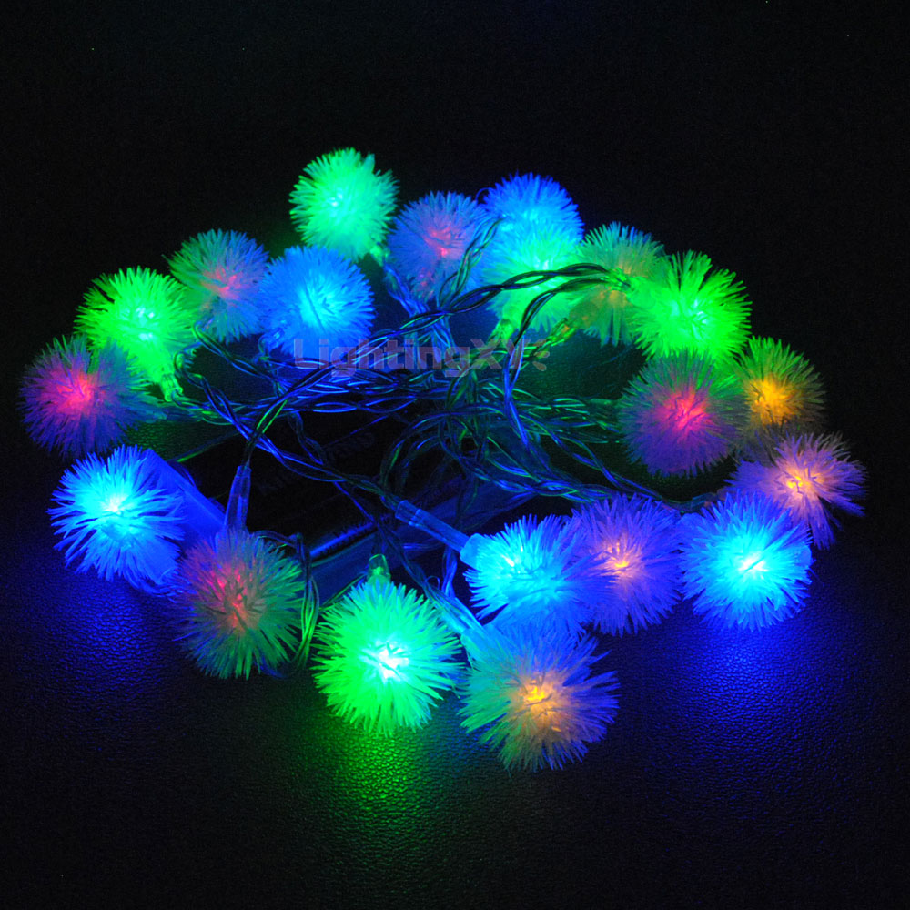 Battery Powered Multi Colour Snowball 20/40 LED Static on Fairy Lights