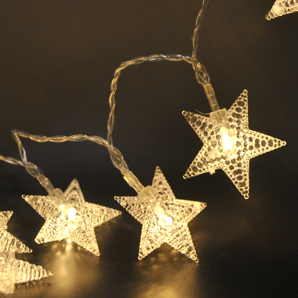 Indoor USB Powered 50LED 5M Star Warm White LED Fairy Lights