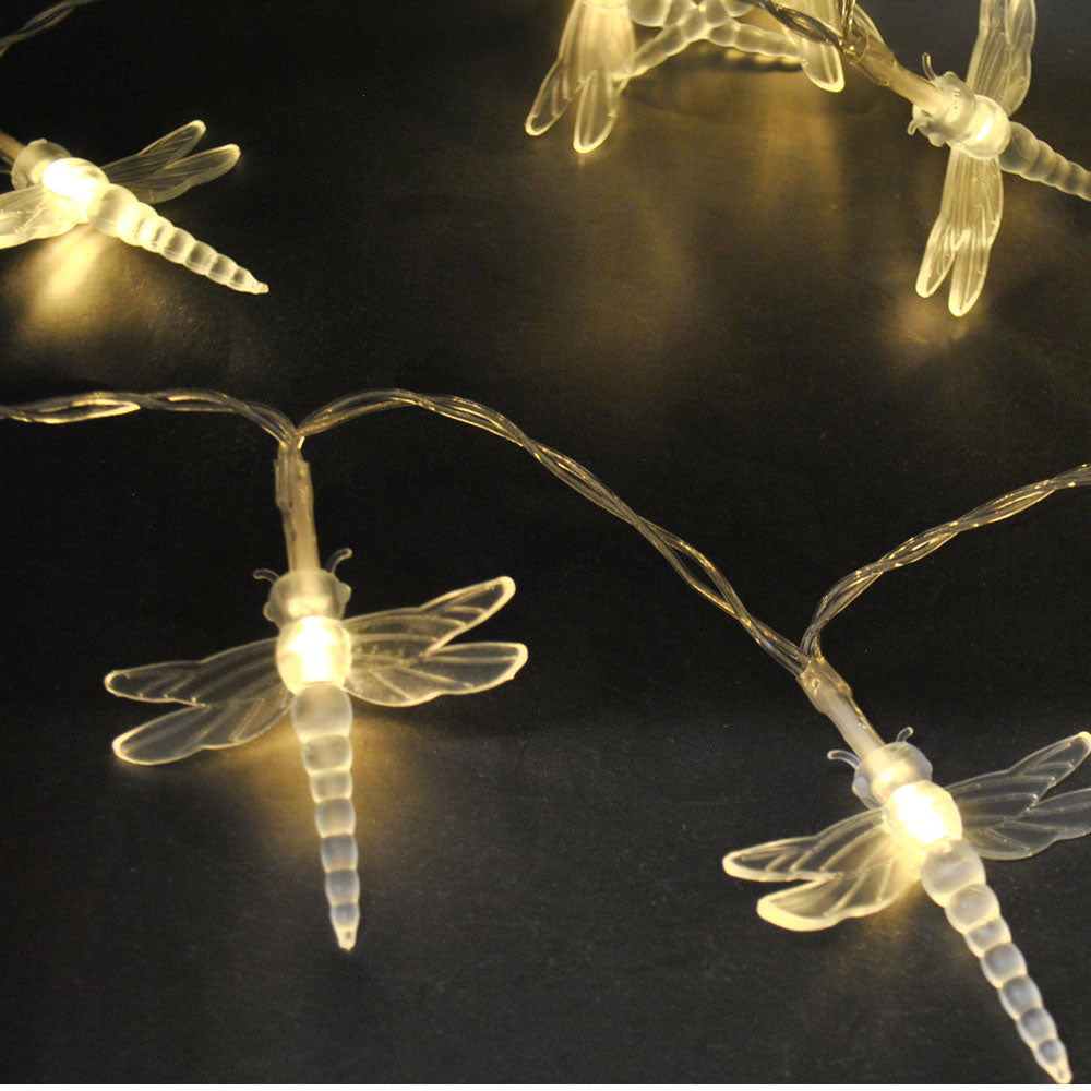 USB Powered 20LED 2M Dragonfly Warm White LED Fairy Lights