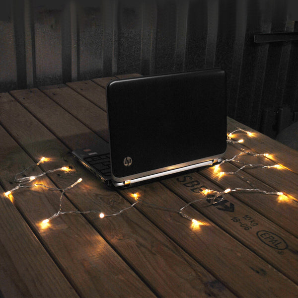 USB Powered 50LED 5metres Warm White LED String Fairy Lights